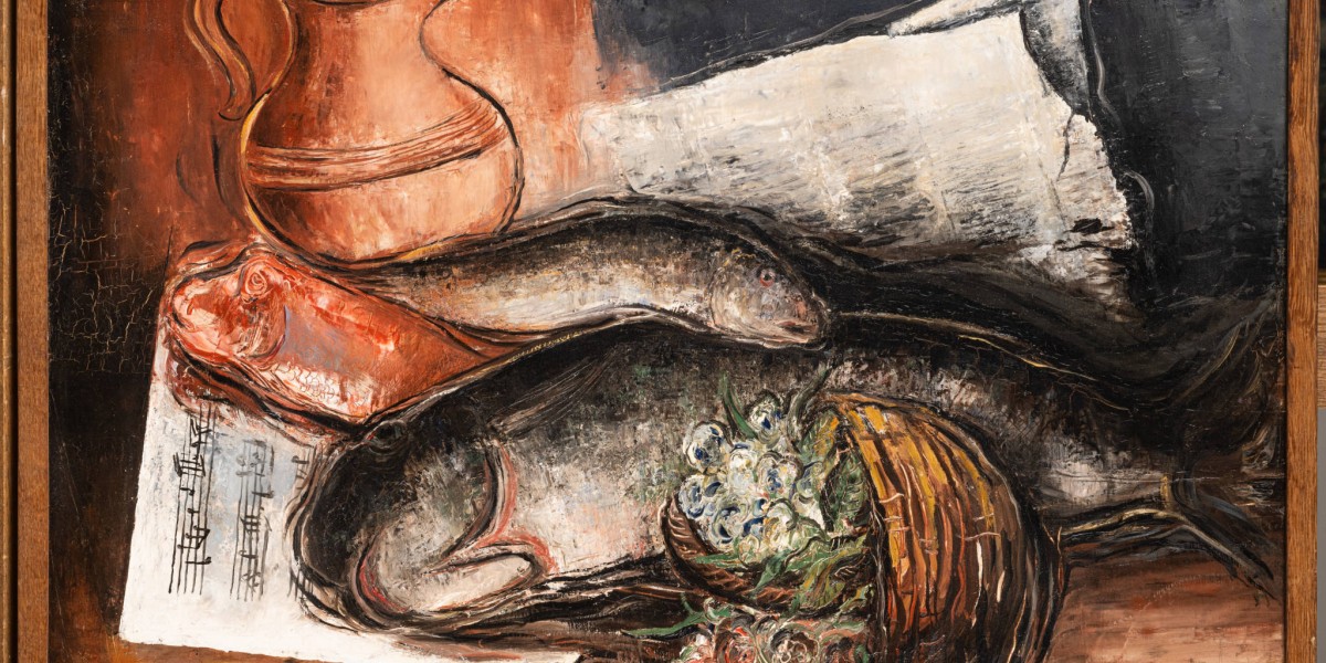 Nature morte aux poissons et à la partition